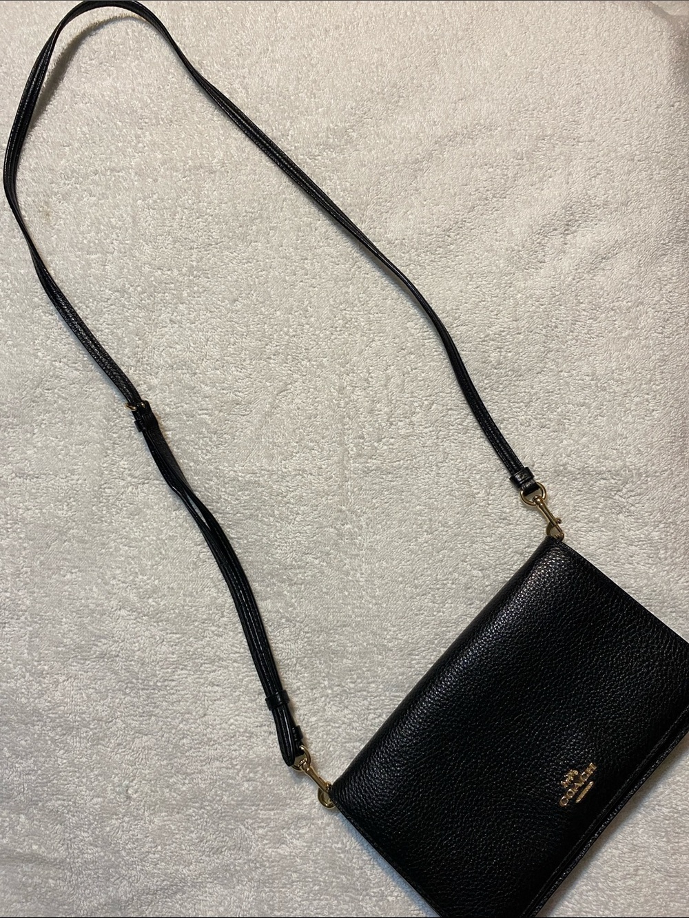 Coach Black Leather Small Crossbody - Picture 3 of 8